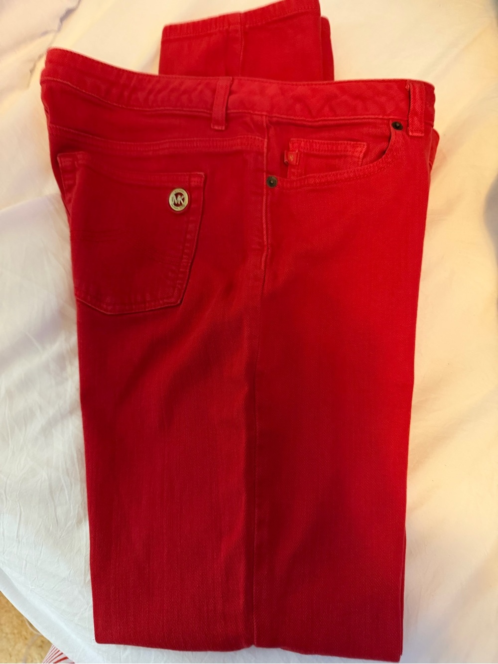 Michael Kors Bright Red Slim Jeans